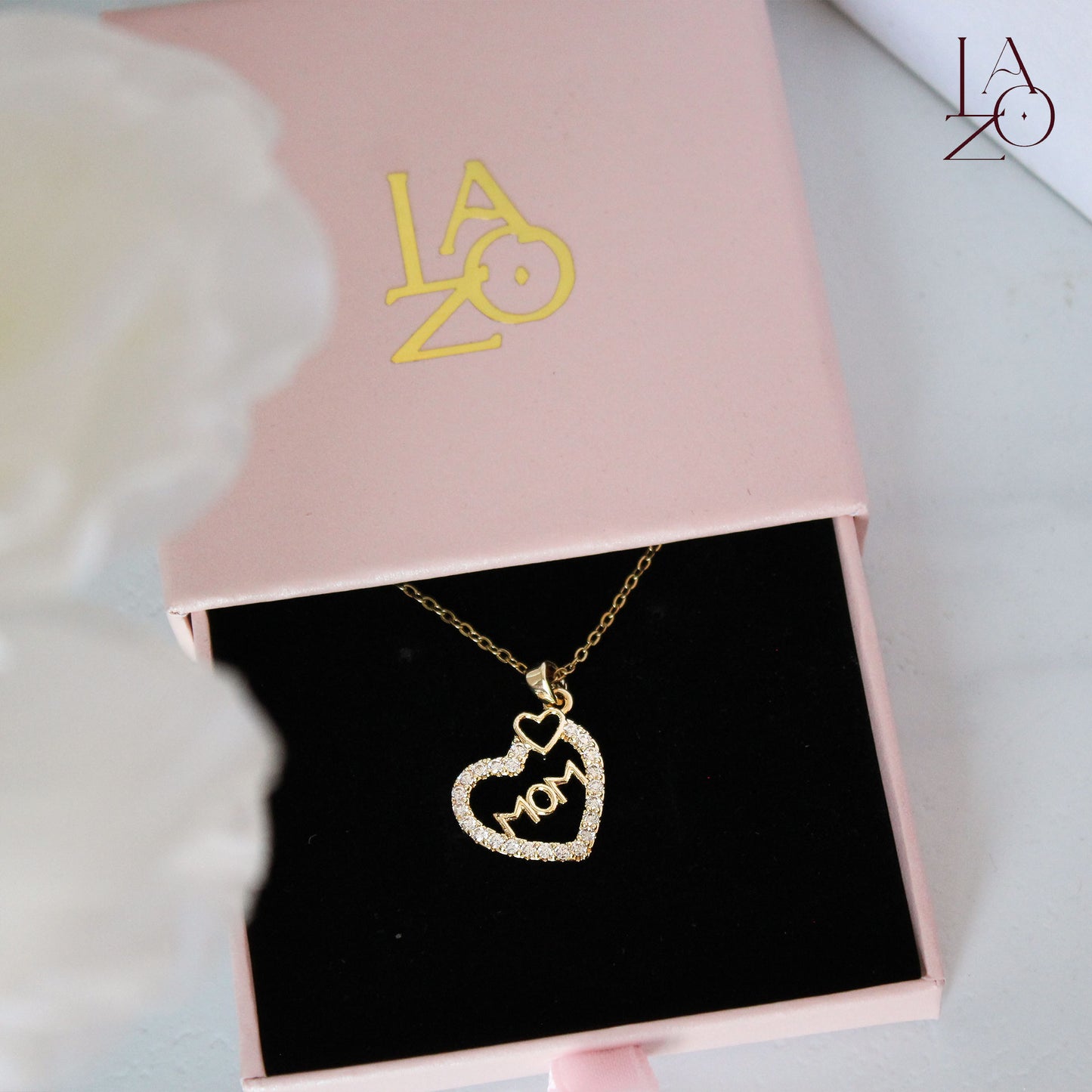 COLLAR MOM DOBLE CORAZÓN