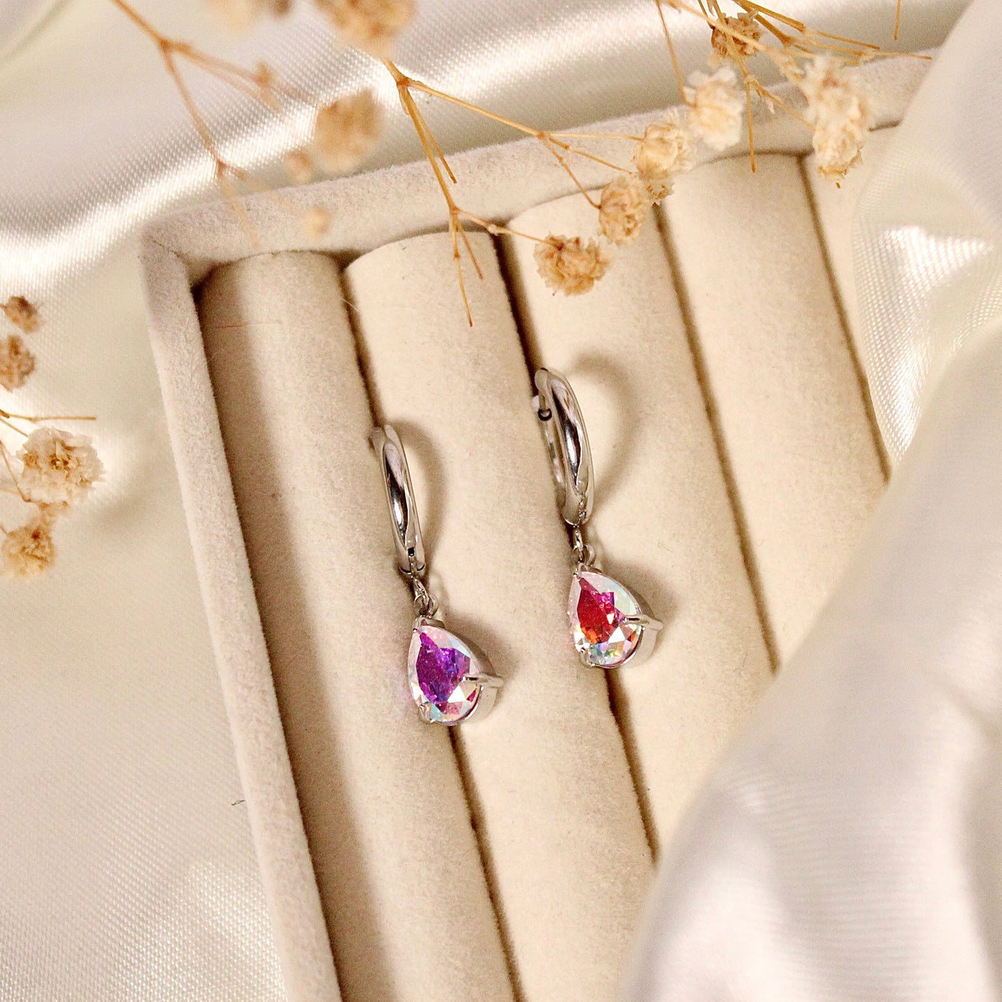ARETES ZIRCONIA TORNASOL