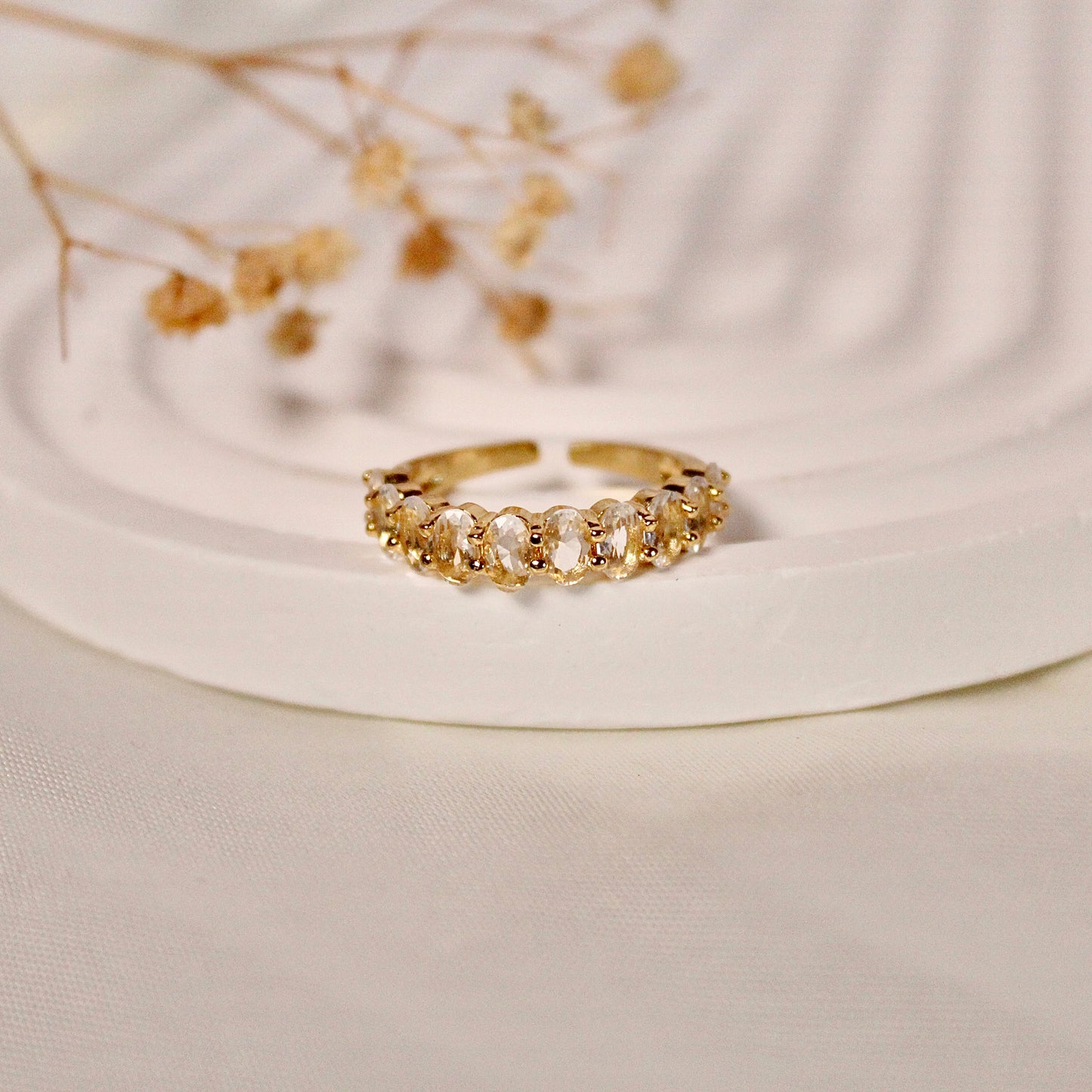 ANILLO ZIRCONIAS BLANCAS