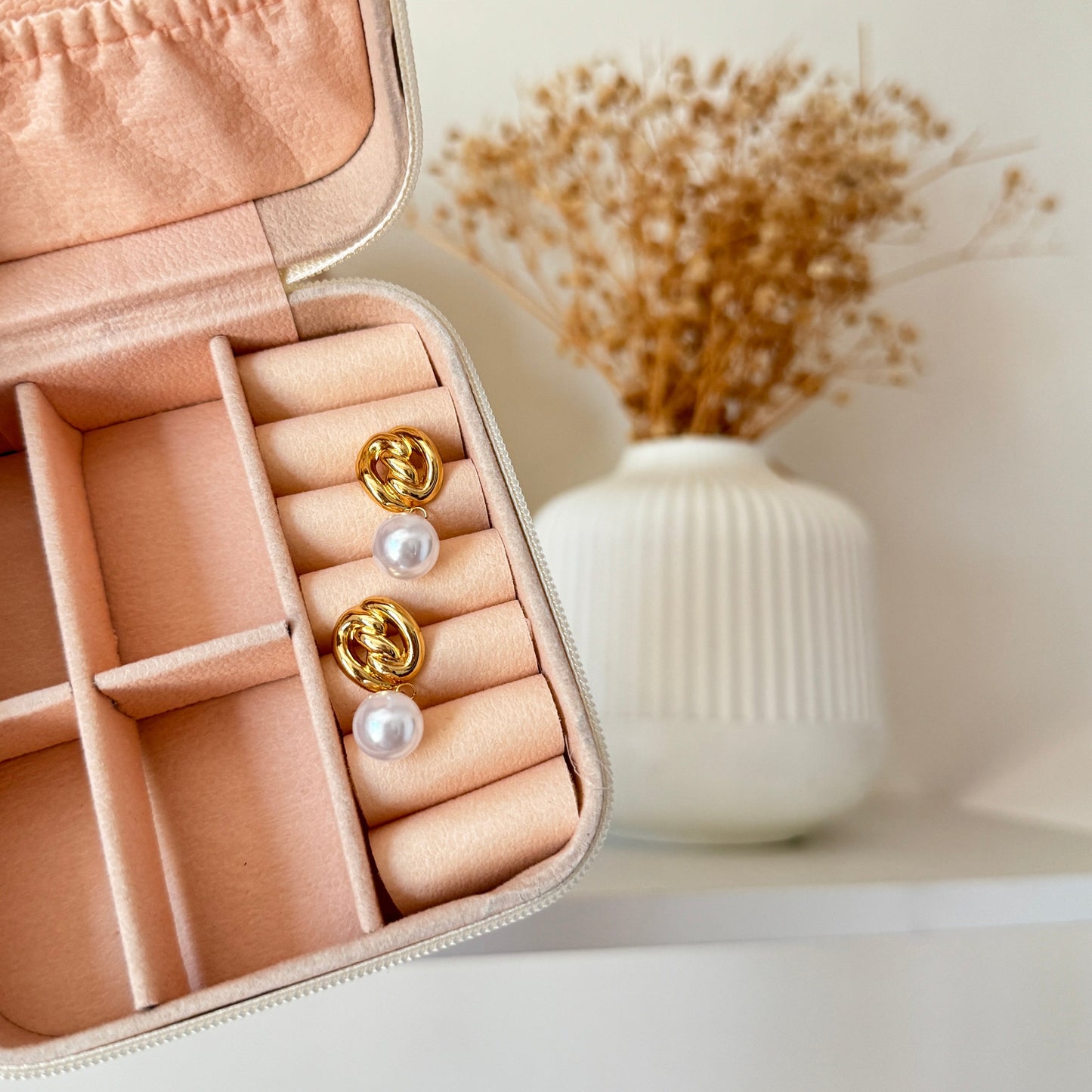 ARETES PERLA MEDIANOS