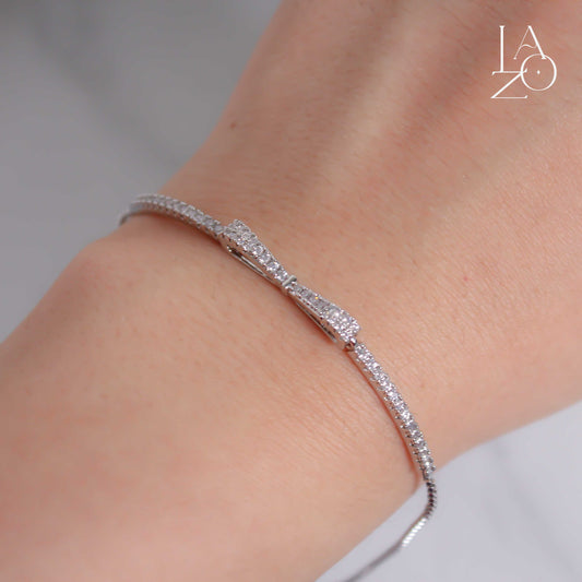 PULSERA LAZO PLATEADA