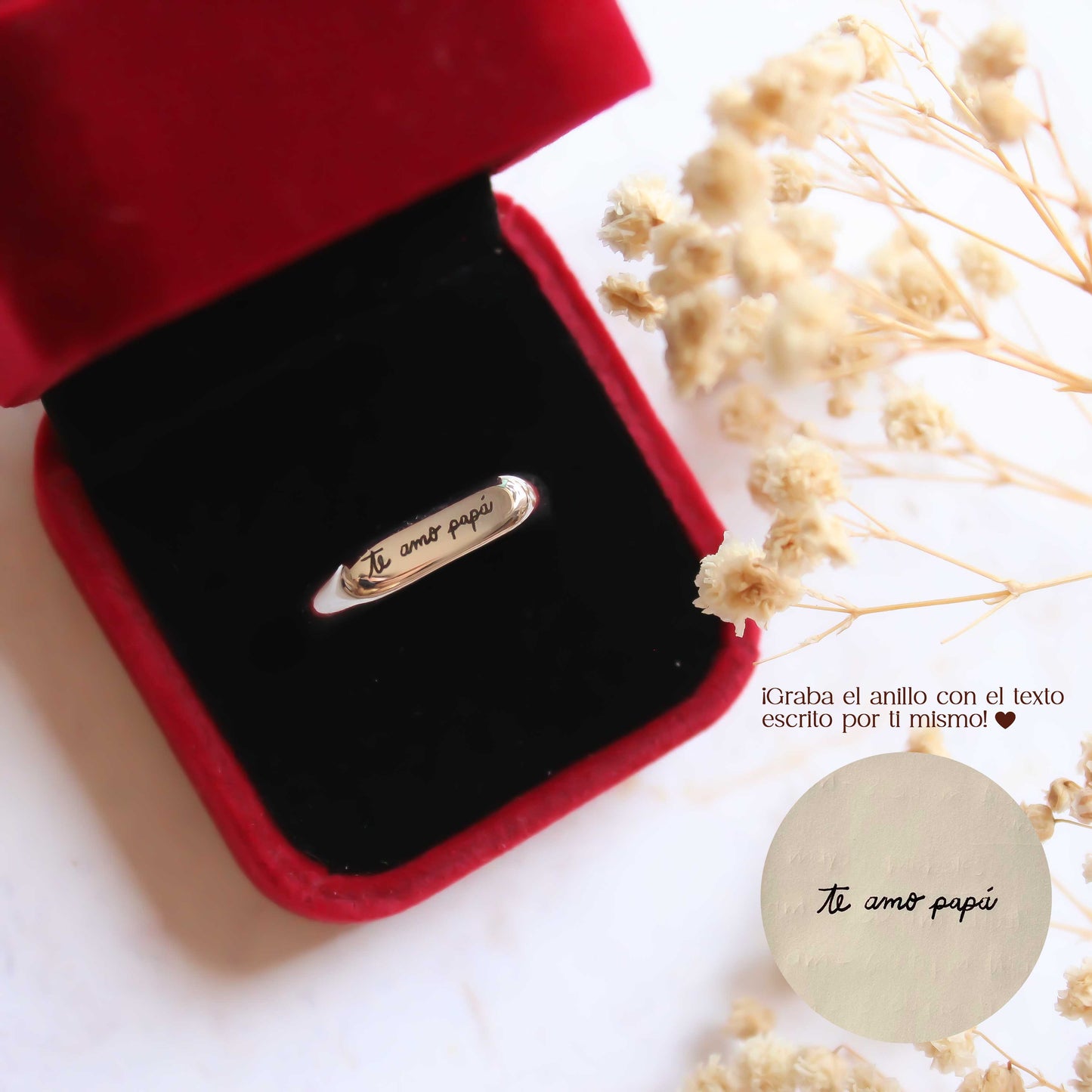 ANILLO CON TEXTO PERSONALIZADO