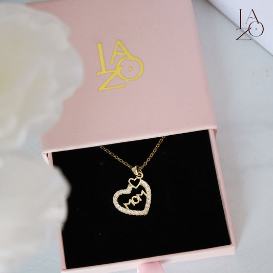 COLLAR MOM DOBLE CORAZÓN