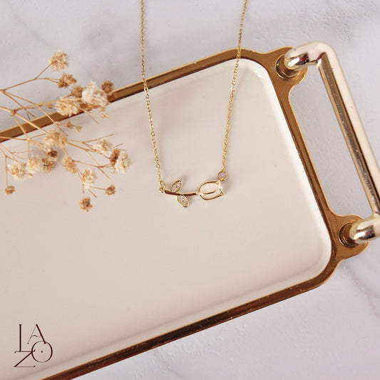COLLAR TULIPÁN BLANCO