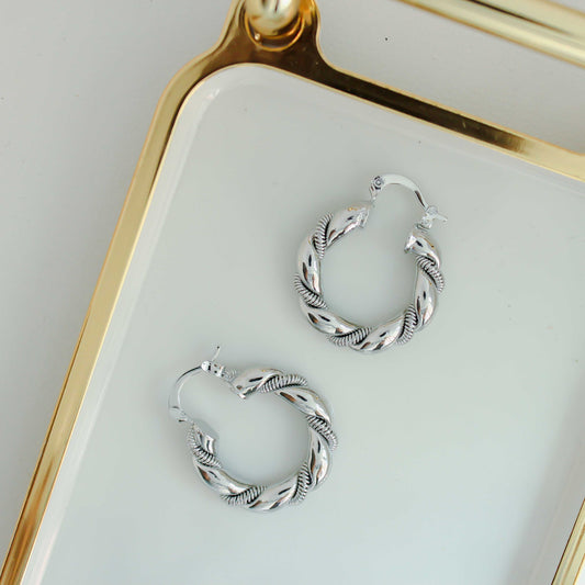 ARRACADAS ESPIRAL PLATA