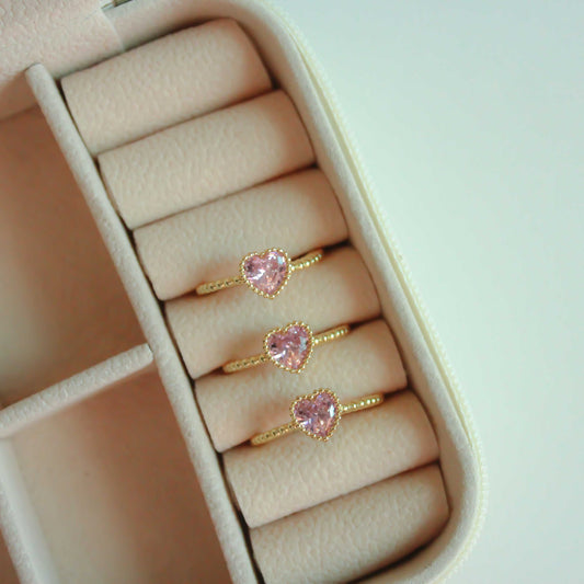 ANILLO CRISTAL ROSA