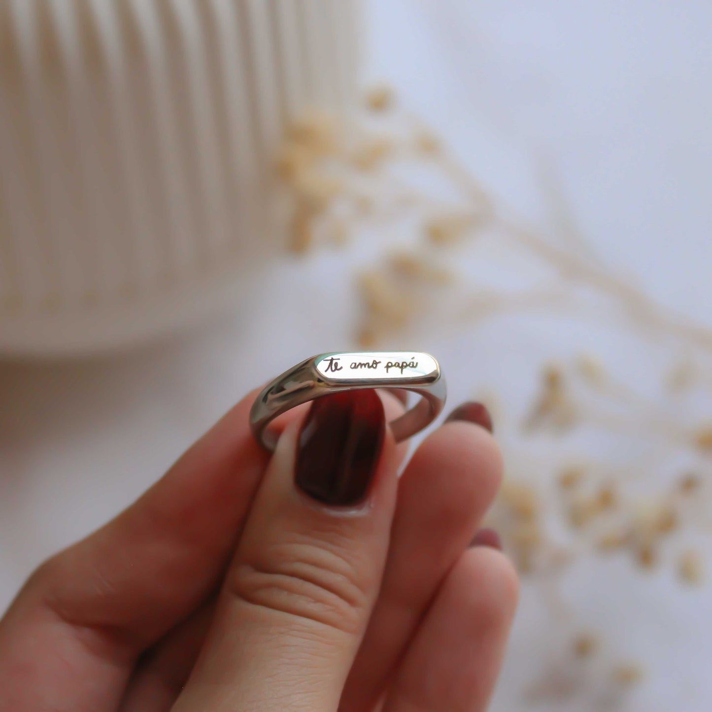 ANILLO CON TEXTO PERSONALIZADO