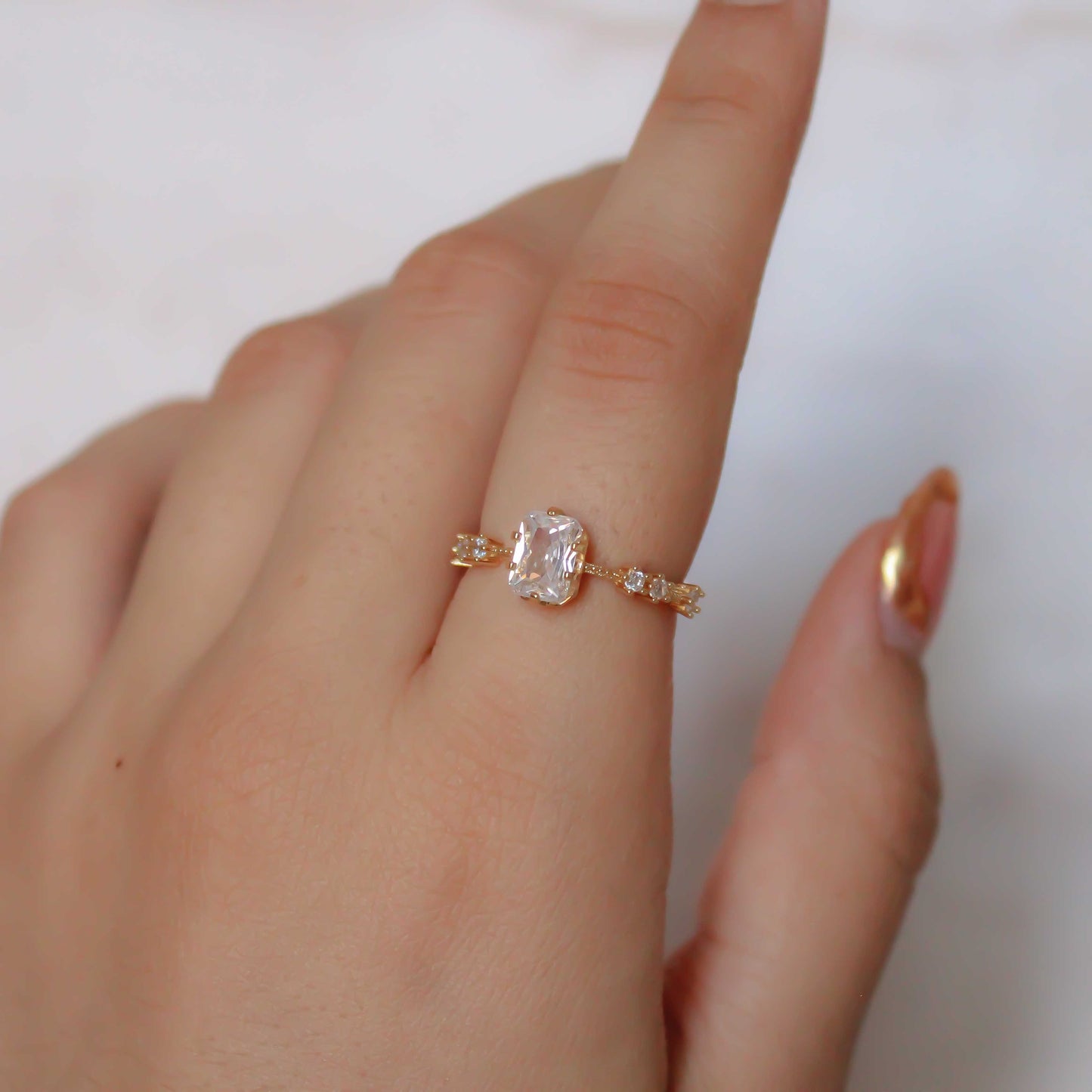 ANILLO PROMISE BLANCO