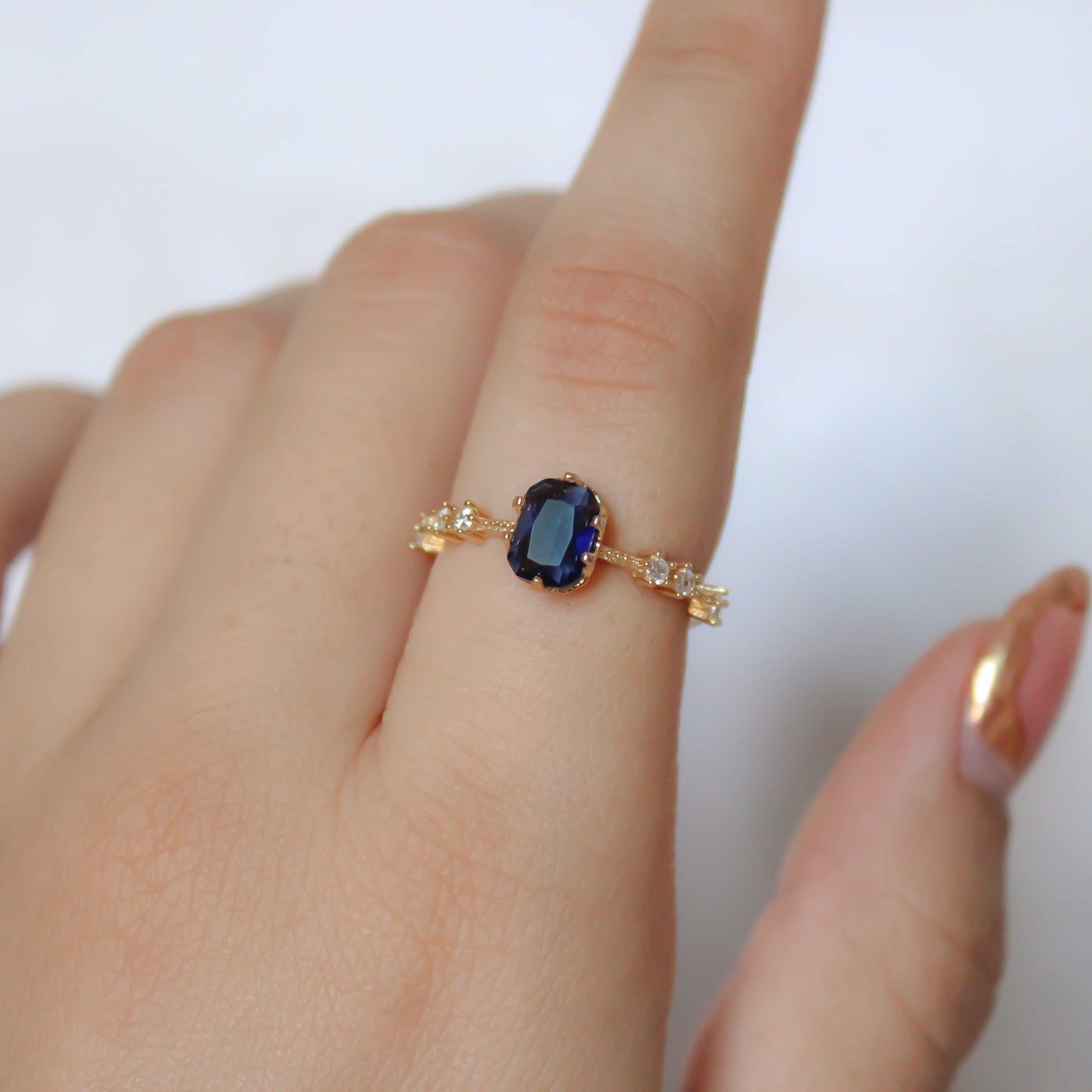 ANILLO PROMISE AZUL