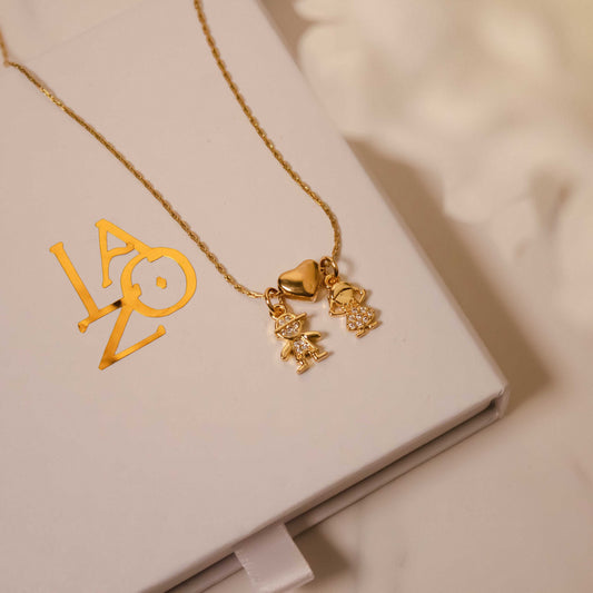 COLLAR AMOR DE MAMÁ ZIRCONIAS