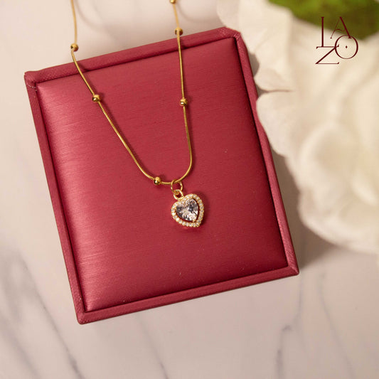 COLLAR CORAZÓN ZIRCONIA